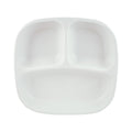 A Re-Play Divided Plate - White on a white background