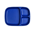 A Re-Play Divided Tray - Navy Blue on a white background