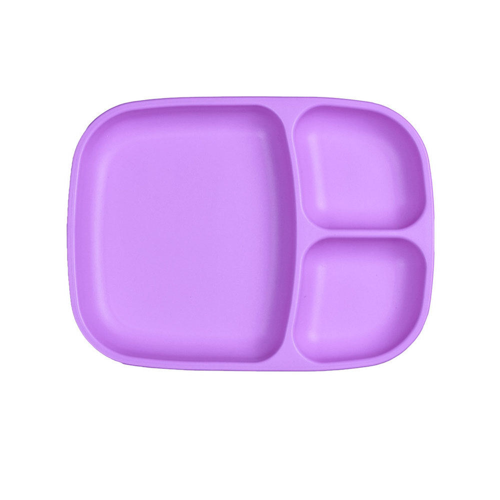 A Re-Play Divided Tray - Purple (Lilac) on a white background