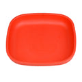 A Small Re-Play Flat Plate - Red on a white background