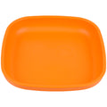 A Small Re-Play Flat Plate - Orange on a white background