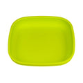 A Large Re-Play Flat Plate - Lime Green on a white background