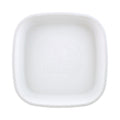A Large Re-Play Flat Plate - White on a white background