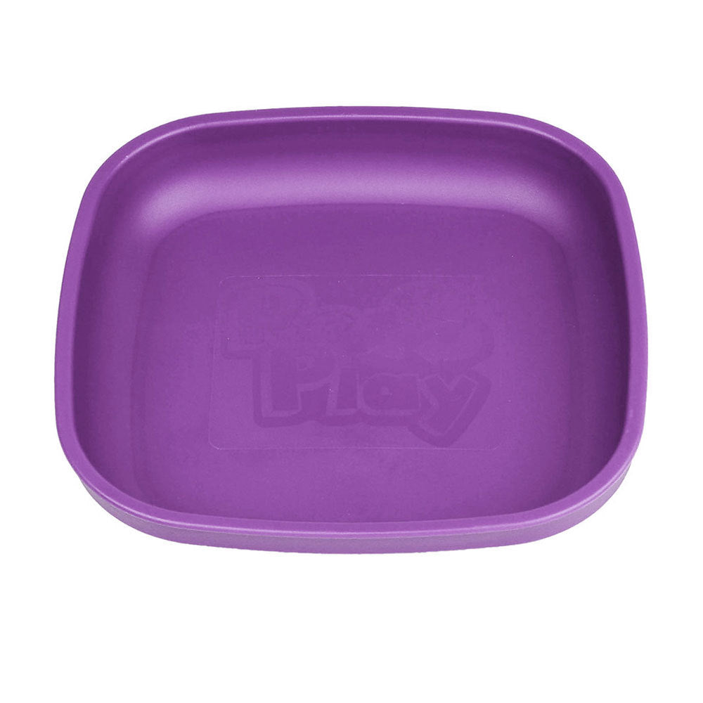A Re-Play Flat Plate - Amethyst (Dark Purple) on a white background