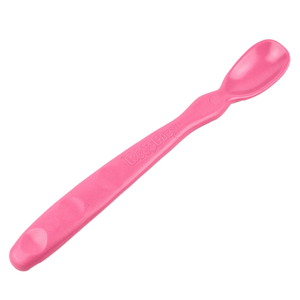 A Re-Play Infant Spoon - Bright Pink on a white background