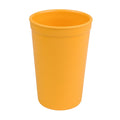 Orange cup on a white background