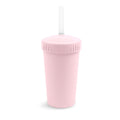 A Ice Pink Re-Play Straw Cup with Silicone Straw - Ice Pink on a white background