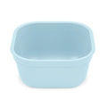 A Ice Blue Re-Play Square Bowl - Ice Blue on a white background