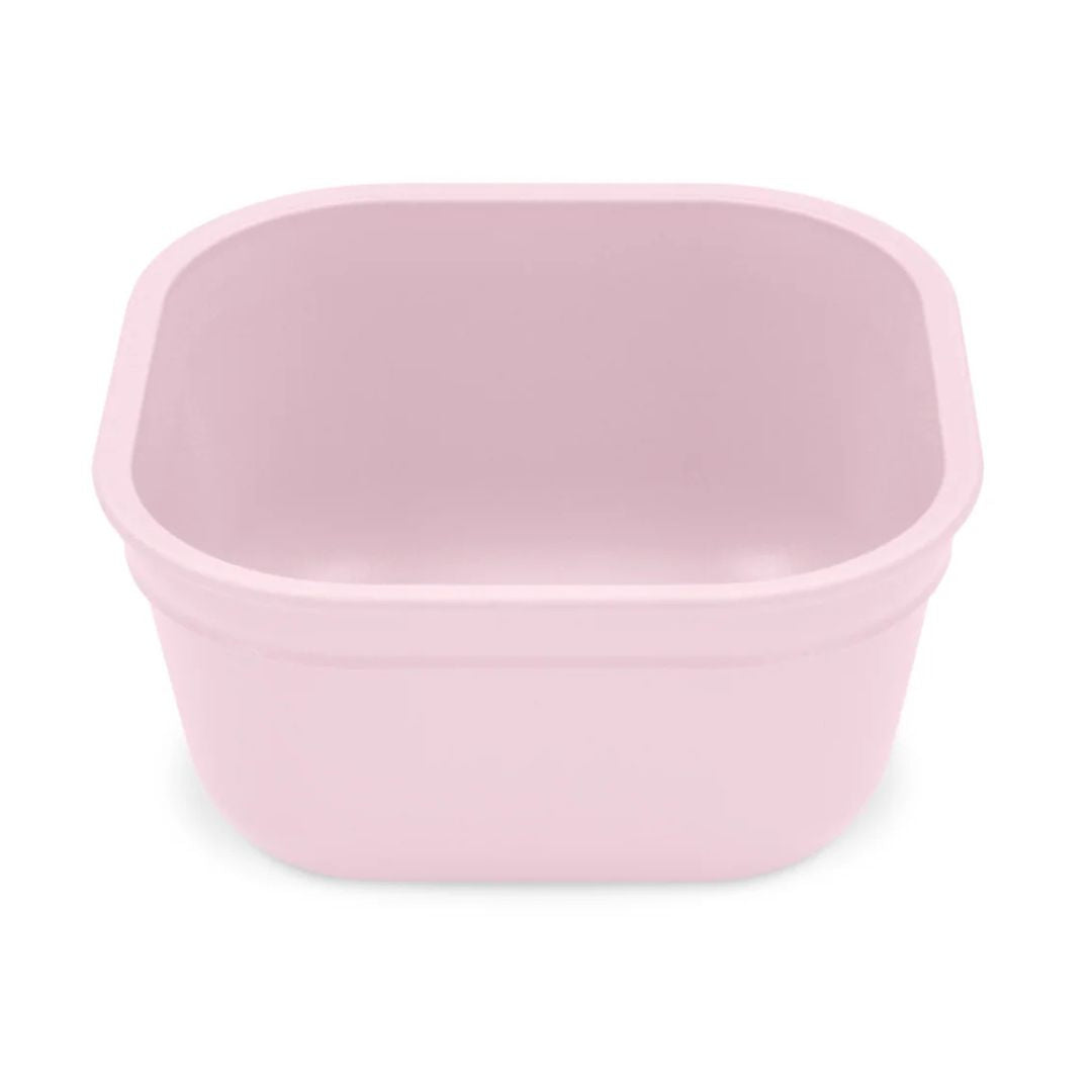 A Ice Pink Re-Play Square Bowl - Ice Pink on a white background
