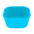 A Sky Blue Re-Play Square Bowl - Sky Blue on a white background