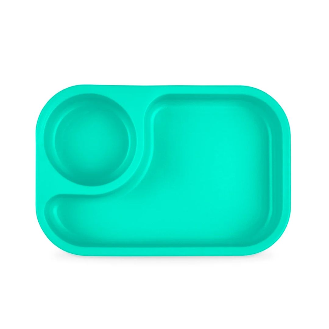 A Aqua Re-Play Tiny Tray - Aqua on a white background