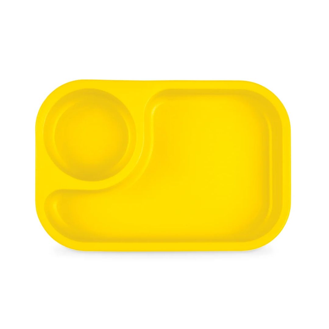 A Yellow Re-Play Tiny Tray - Yellow on a white background