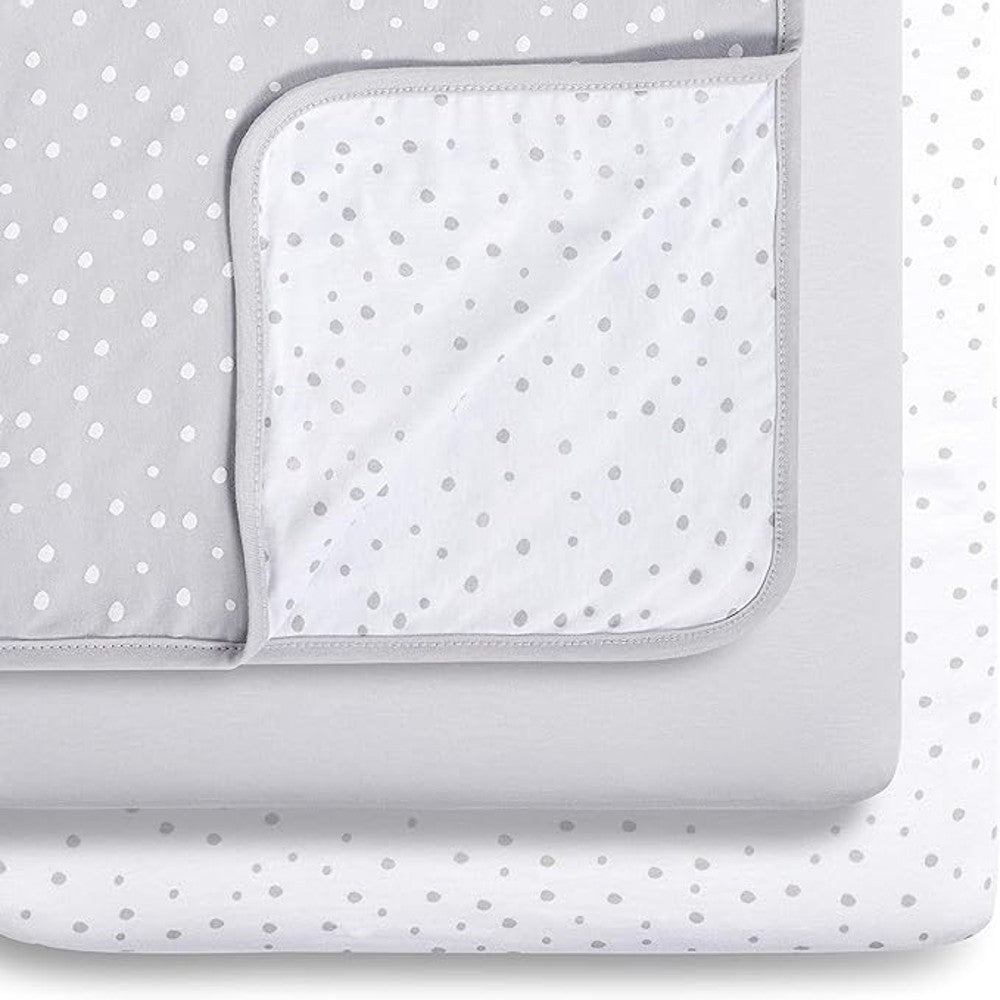 SnuzPod 3 Piece Bedding Set - Grey Spots