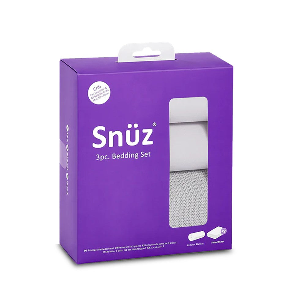 SnuzPod 3 Piece Bedding Set - White Core