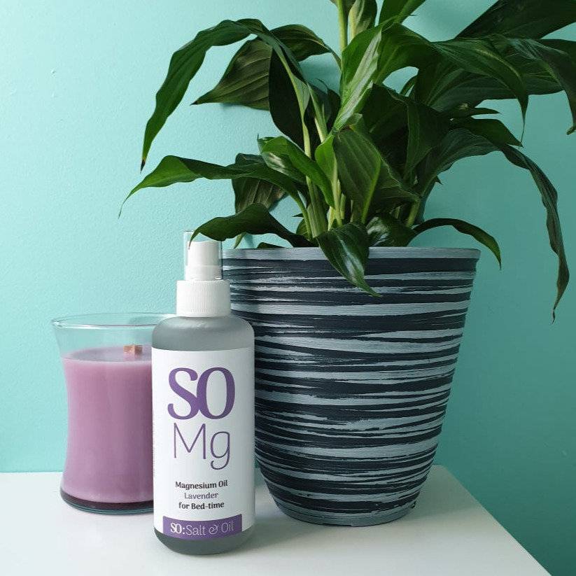 Lavender &  Magnesium Oil Spray Glass bottle