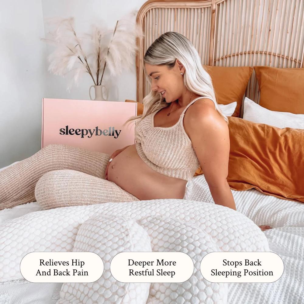 Pregnancy Pillow - Linen (Soft Grey)