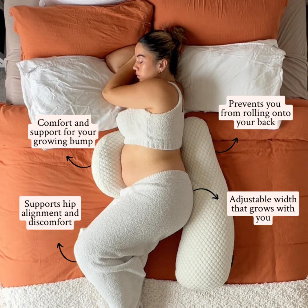 Pregnancy Pillow - Linen (Soft Grey)