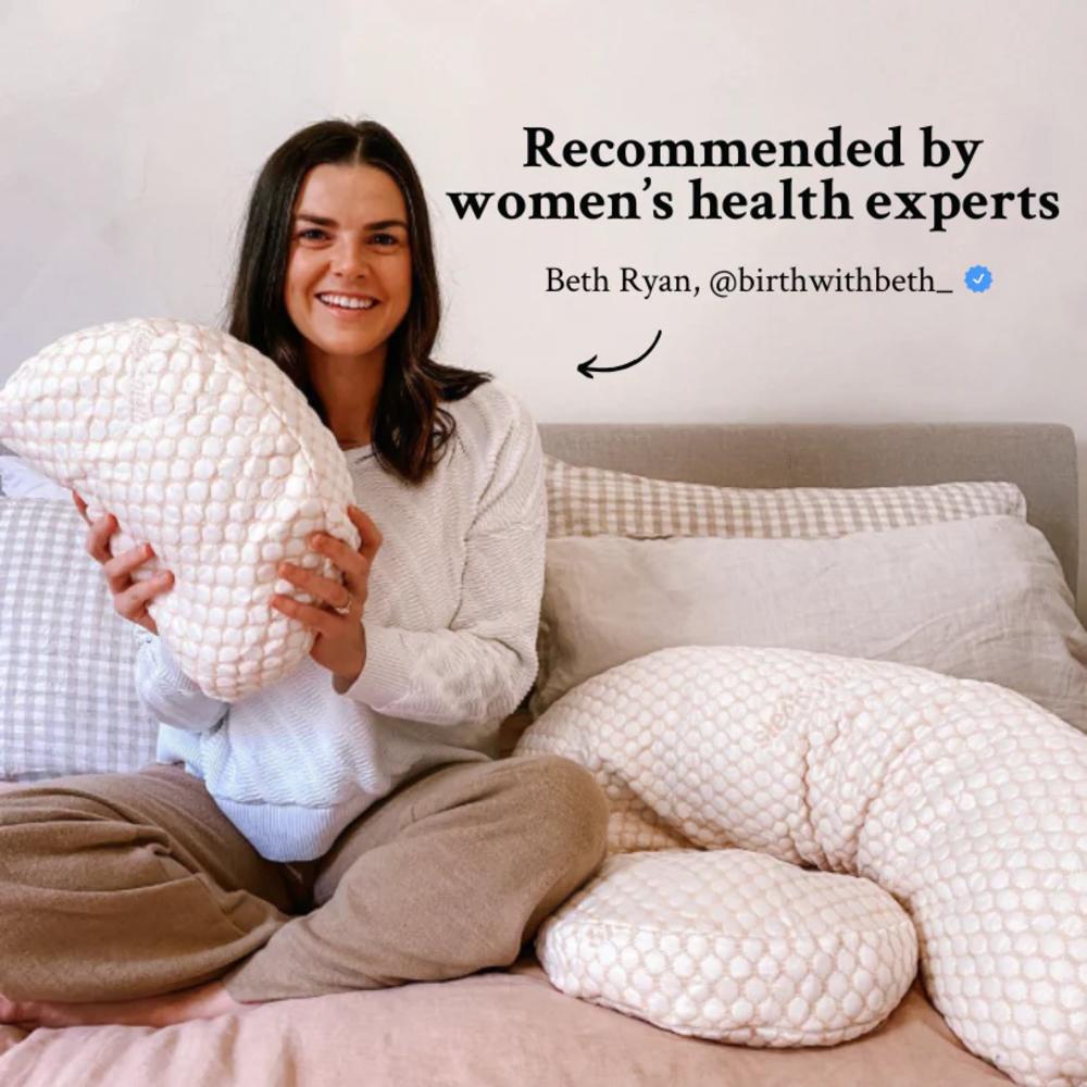Pregnancy Pillow - Linen (Soft Grey)