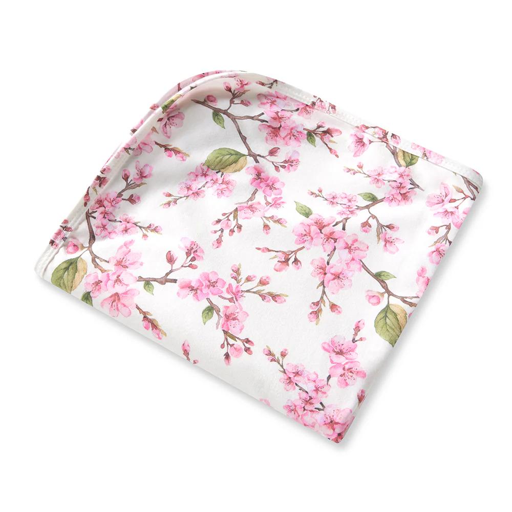 Jersey Wrap & Topknot - Cherry Blossom