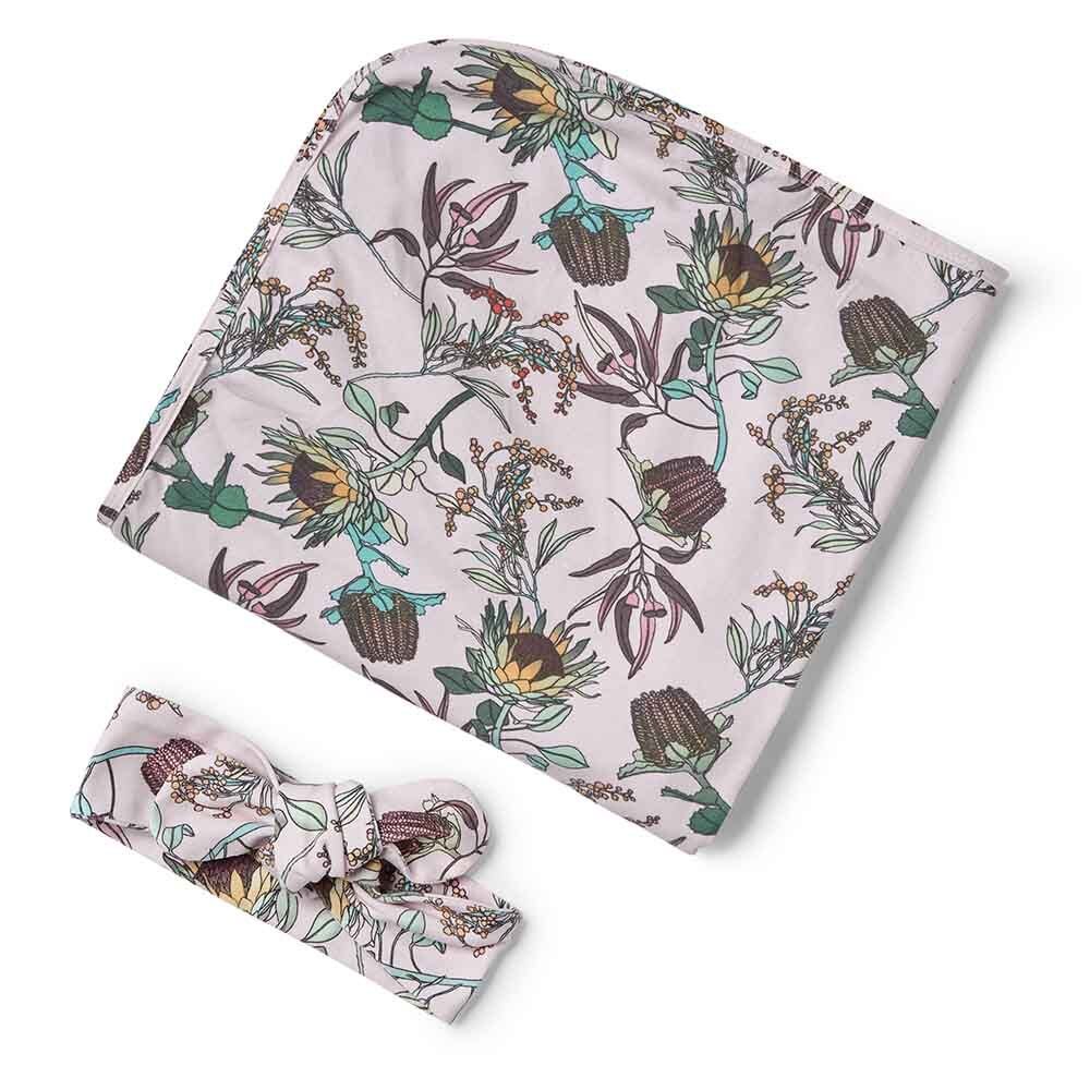 Jersey Wrap & Topknot - Banksia