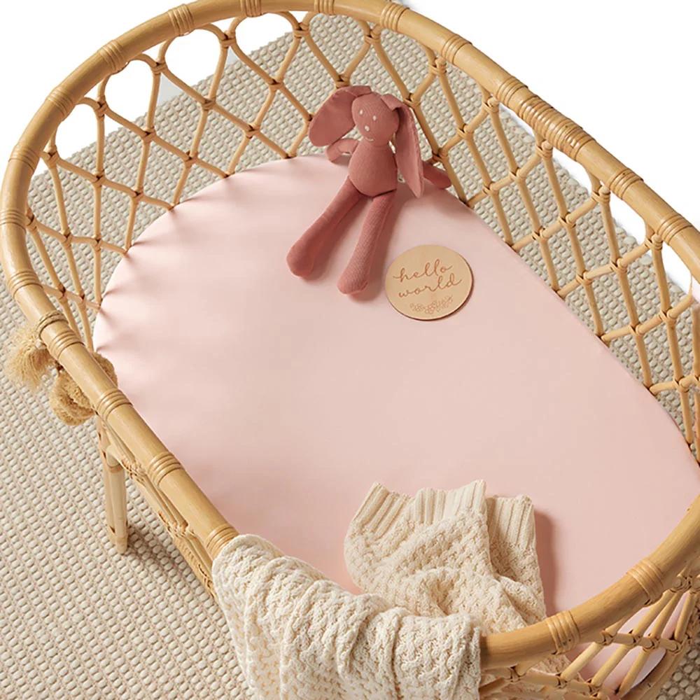 Bassinet Sheet / Change Pad Cover - Baby Pink