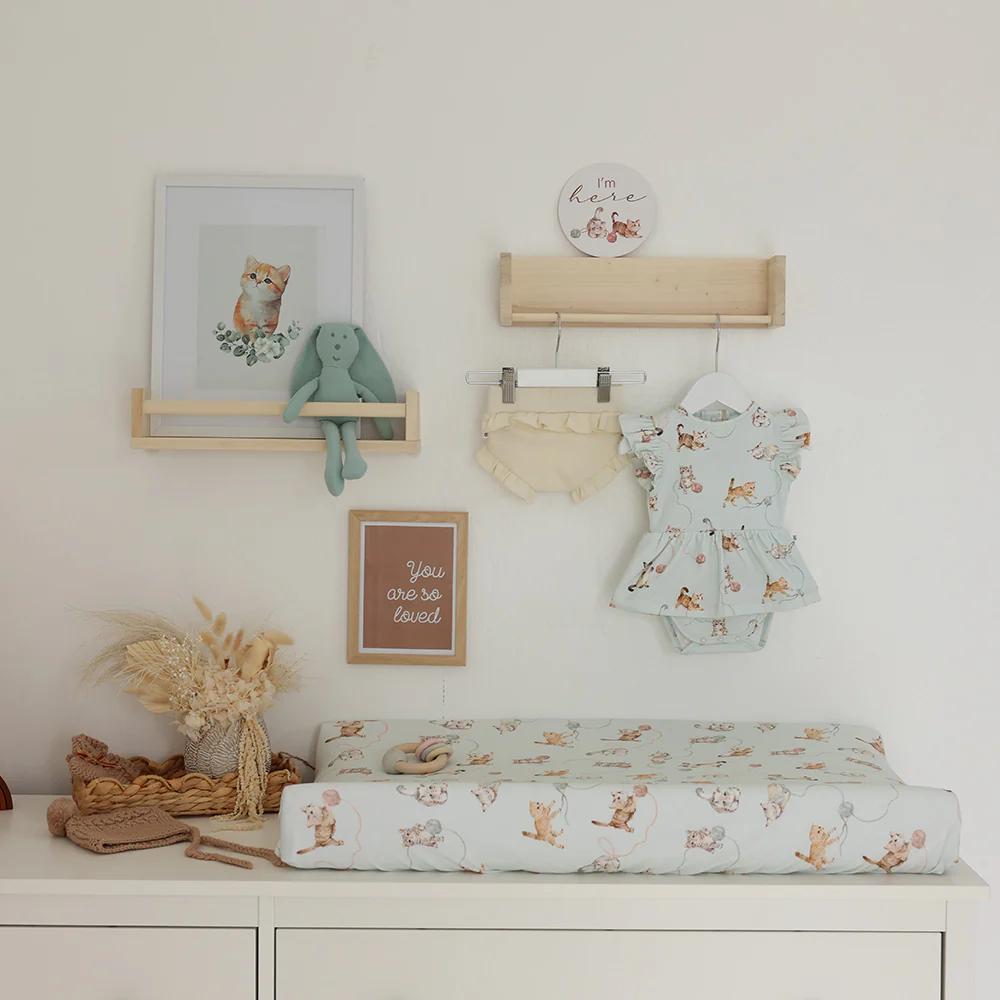 Bassinet Sheet / Change Pad Cover - Kittens