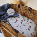 Bassinet Sheet / Change Pad Cover - Trains