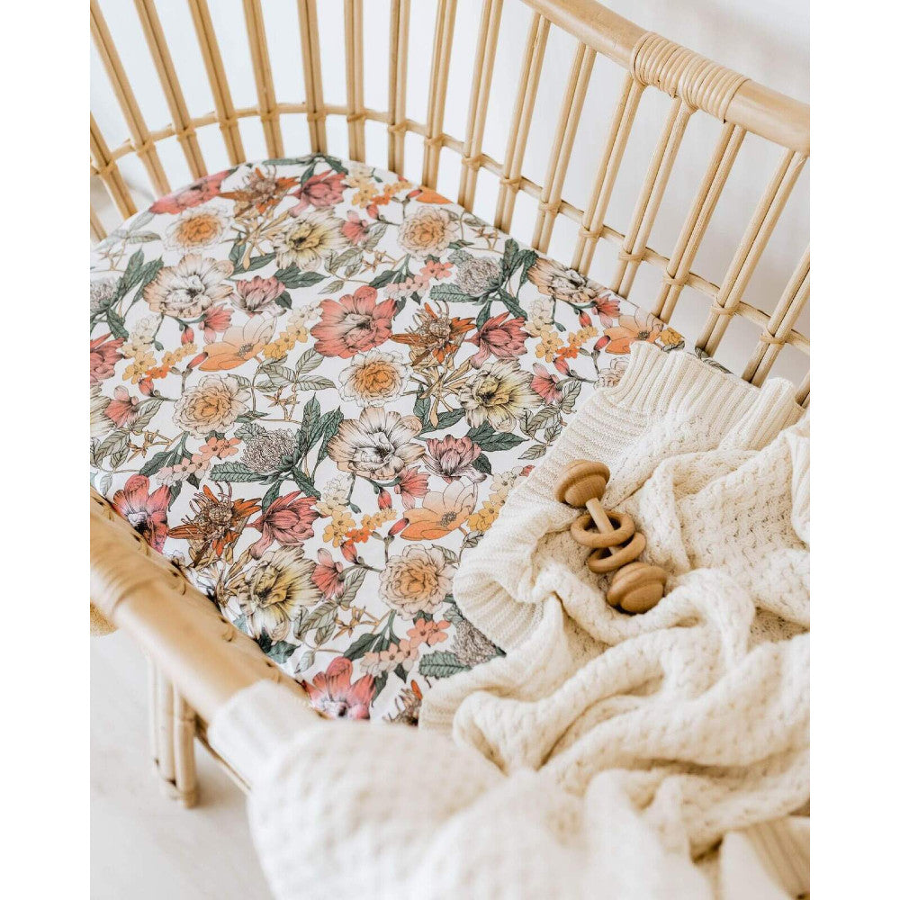 Bassinet Sheet / Change Pad Cover - Australiana