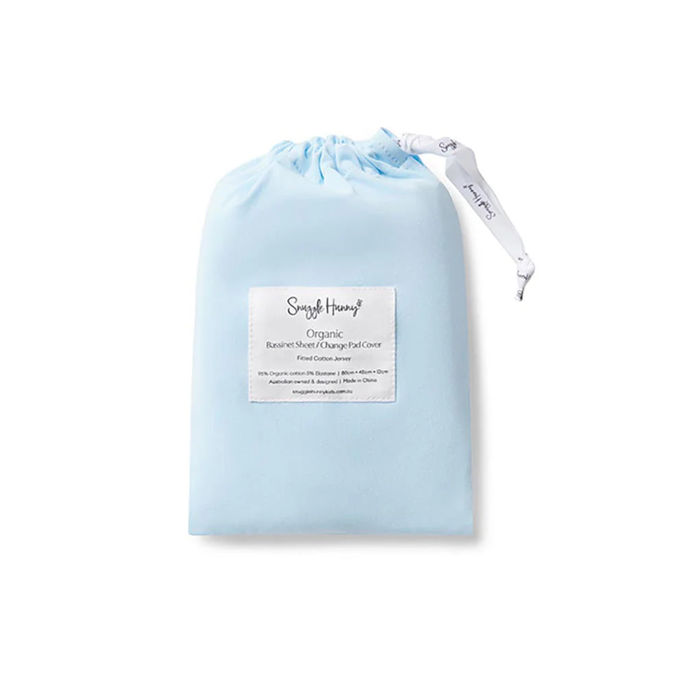 Bassinet Sheet / Change Pad Cover - Baby Blue