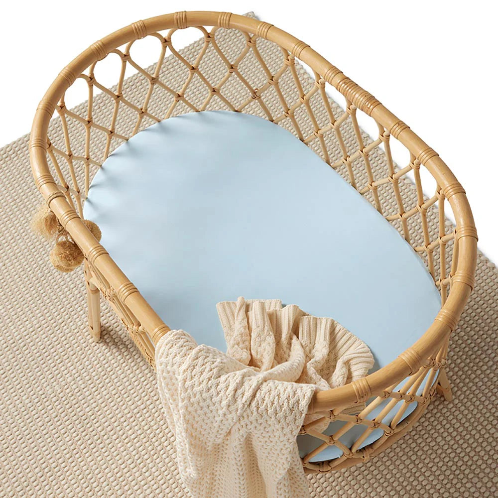 Bassinet Sheet / Change Pad Cover - Baby Blue