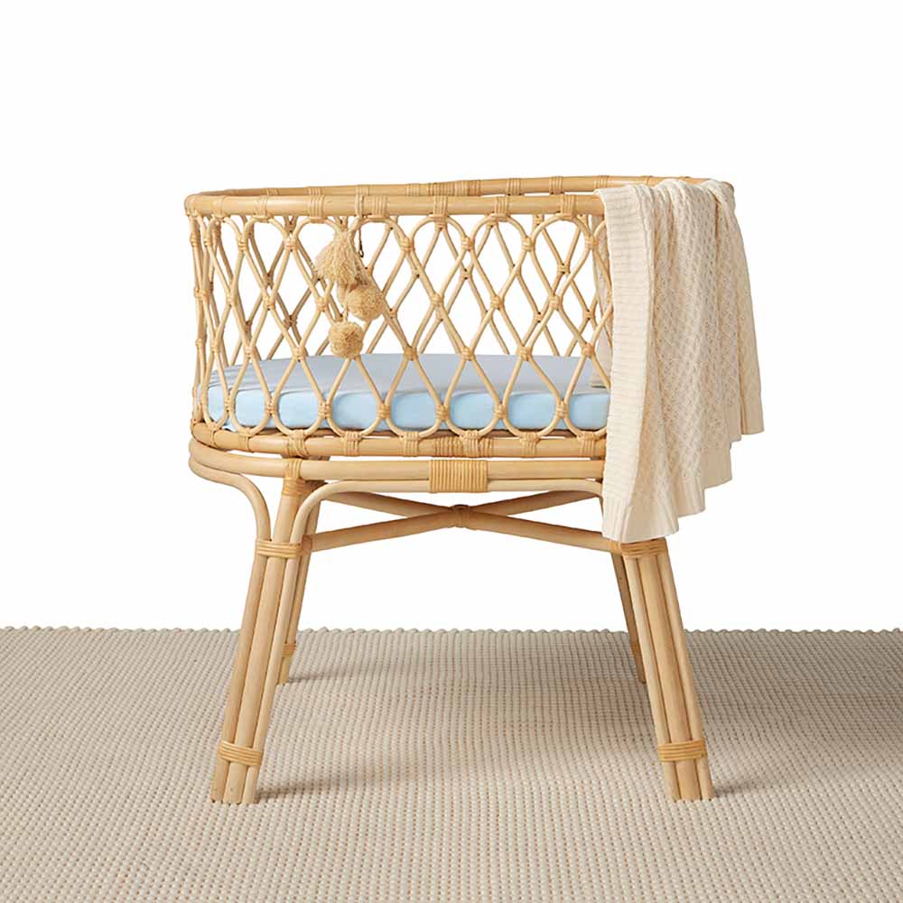 Bassinet Sheet / Change Pad Cover - Baby Blue