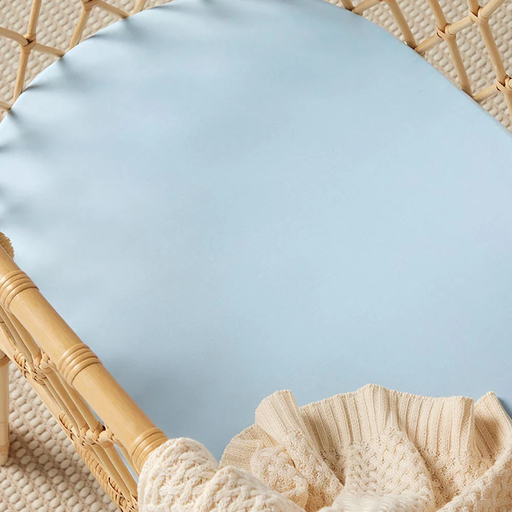 Bassinet Sheet / Change Pad Cover - Baby Blue