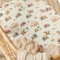 Bassinet Sheet / Change Pad Cover - Diggers & Tractors