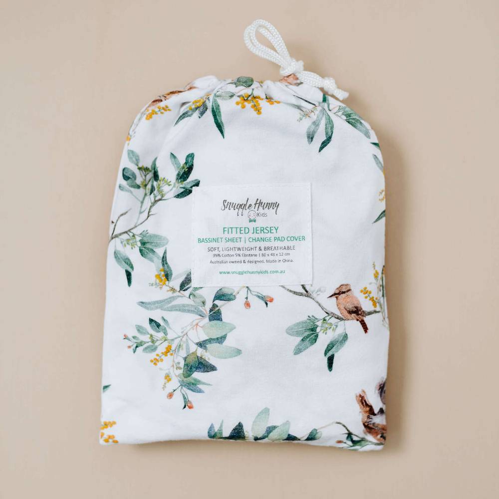 Bassinet Sheet / Change Pad Cover - Eucalypt