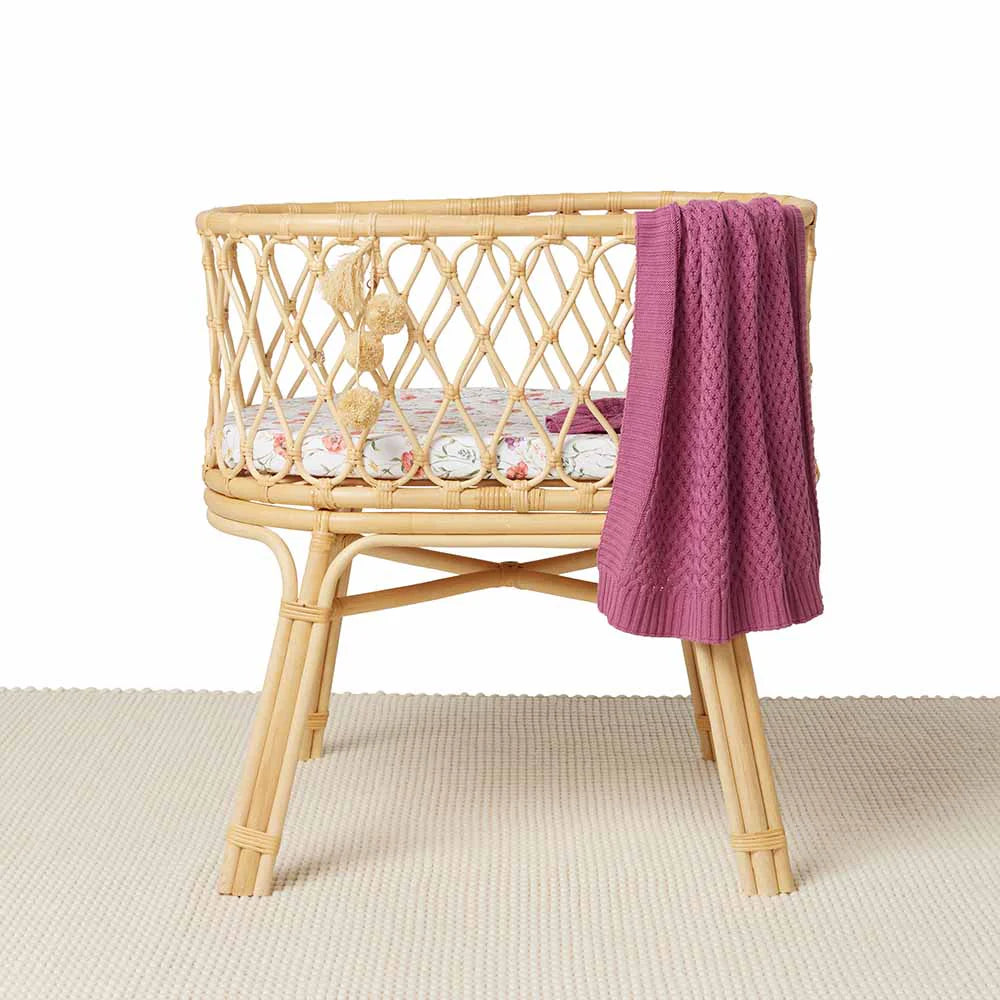 Bassinet Sheet / Change Pad Cover - Meadow
