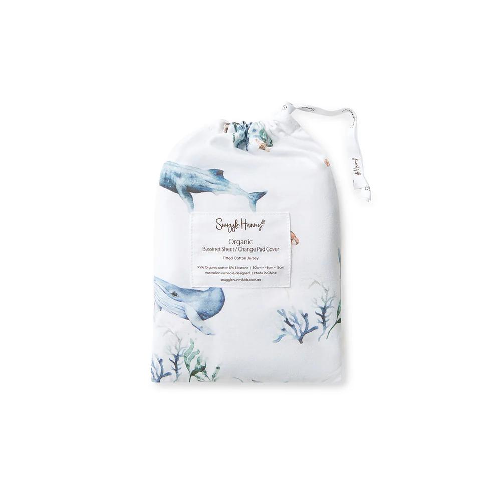 Bassinet Sheet / Change Pad Cover - Ocean