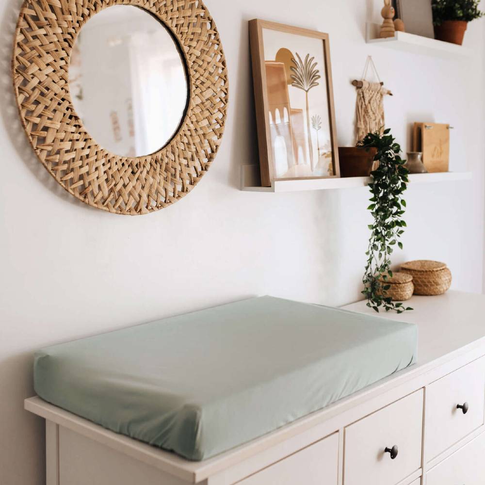 Bassinet Sheet / Change Pad Cover - Sage