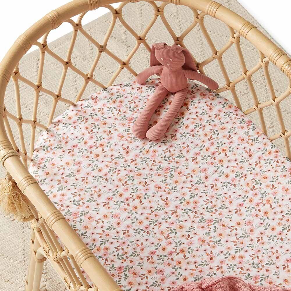 Bassinet Sheet / Change Pad Cover - Spring Floral