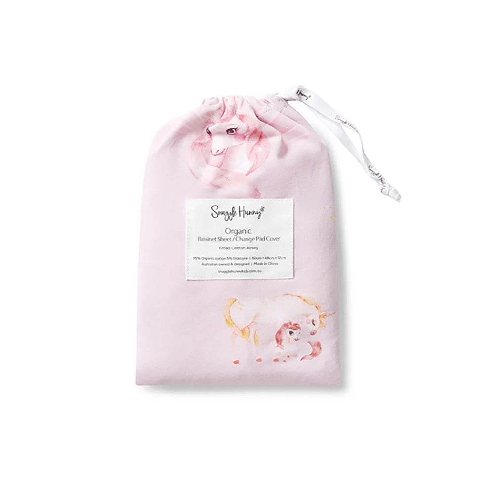 Bassinet Sheet / Change Pad Cover - Unicorn