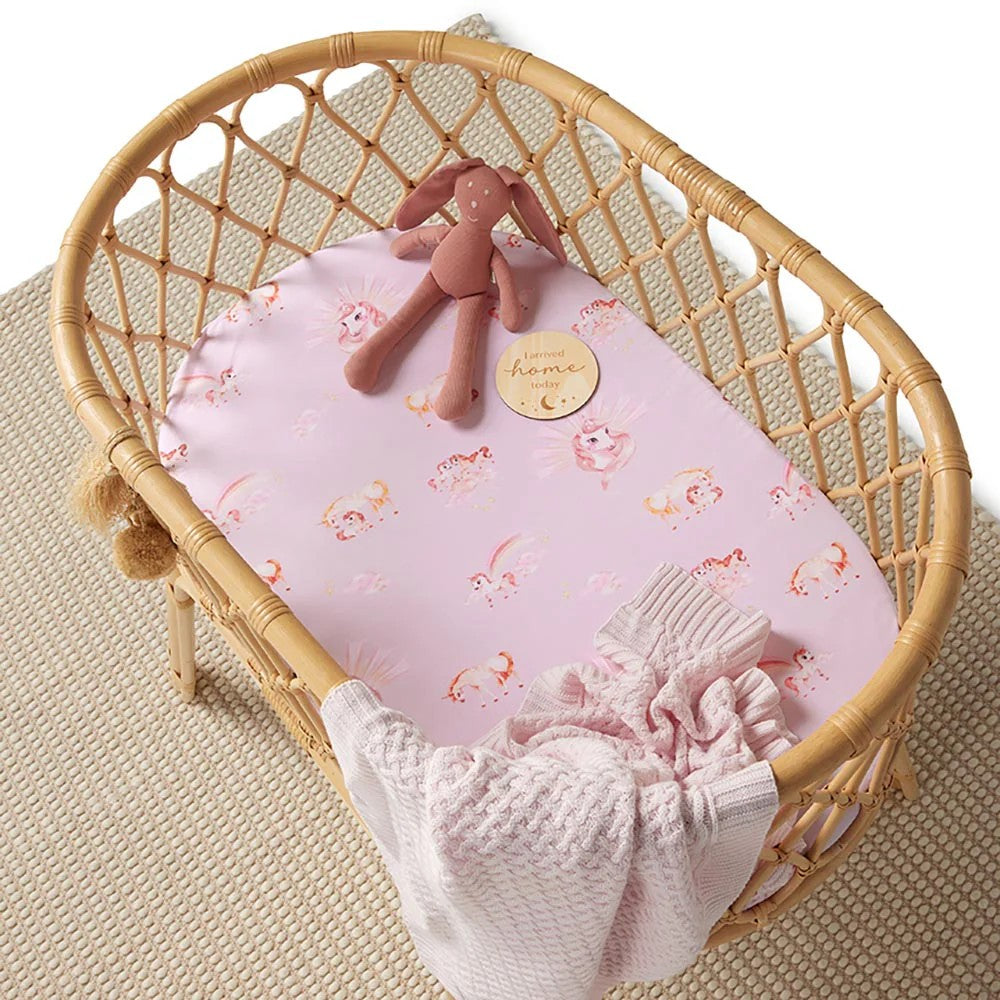 Bassinet Sheet / Change Pad Cover - Unicorn