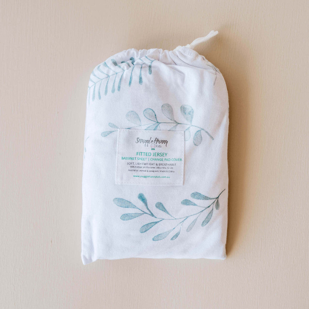 Bassinet Sheet / Change Pad Cover - Wild Fern