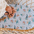 Bassinet Sheet / Change Pad Cover - Whale