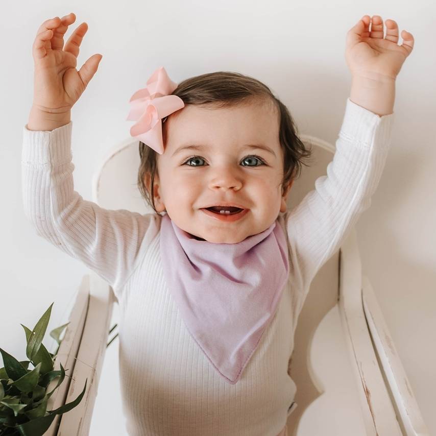 Kids Dribble Bib - Lilac