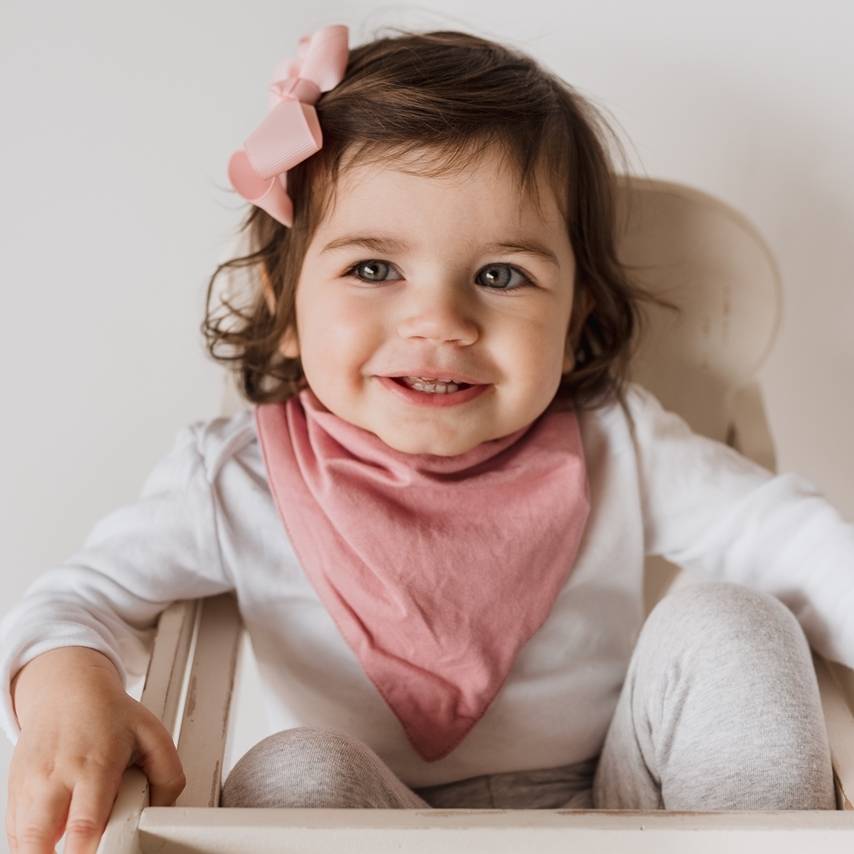 Kids Dribble Bib - Jewel Pink