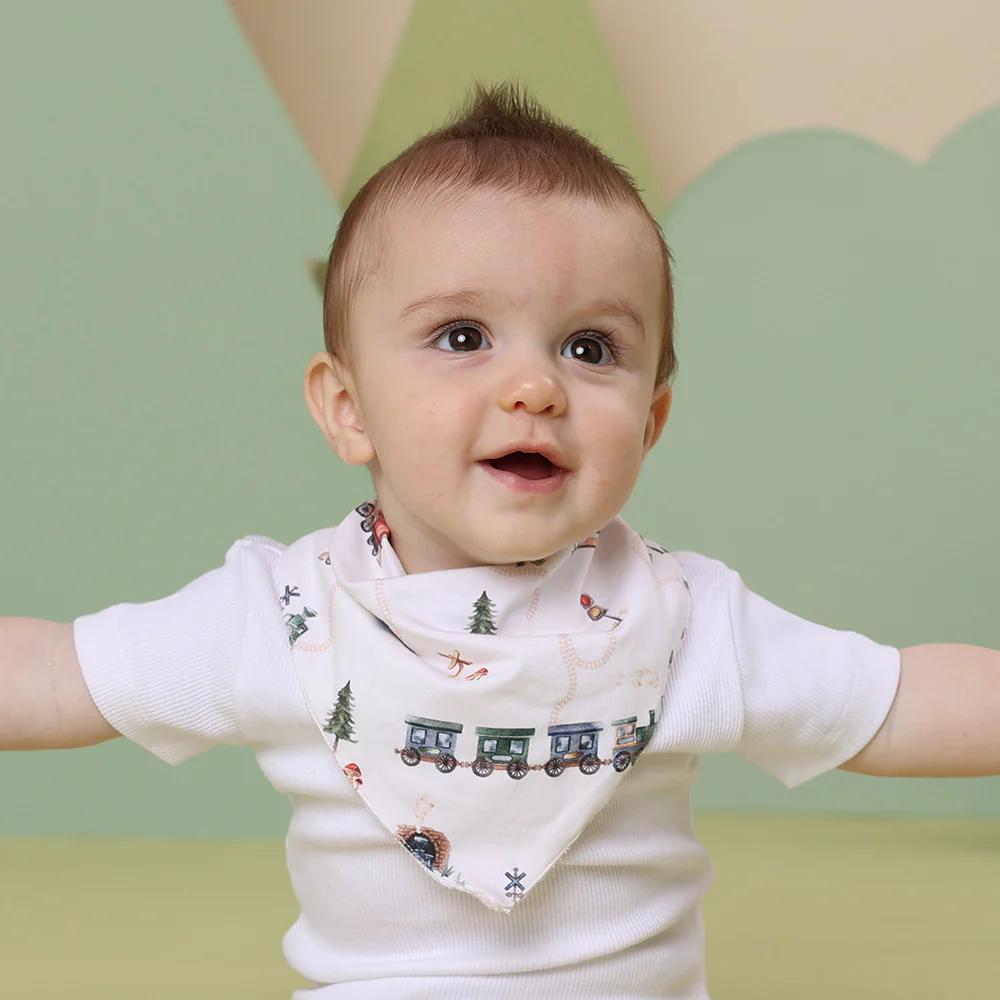 Kids Dribble Bib - Trains