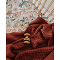 Diamond Knit Baby Blanket - Umber