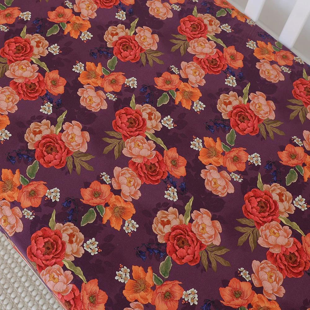 Fitted Cot Sheet - Sienna