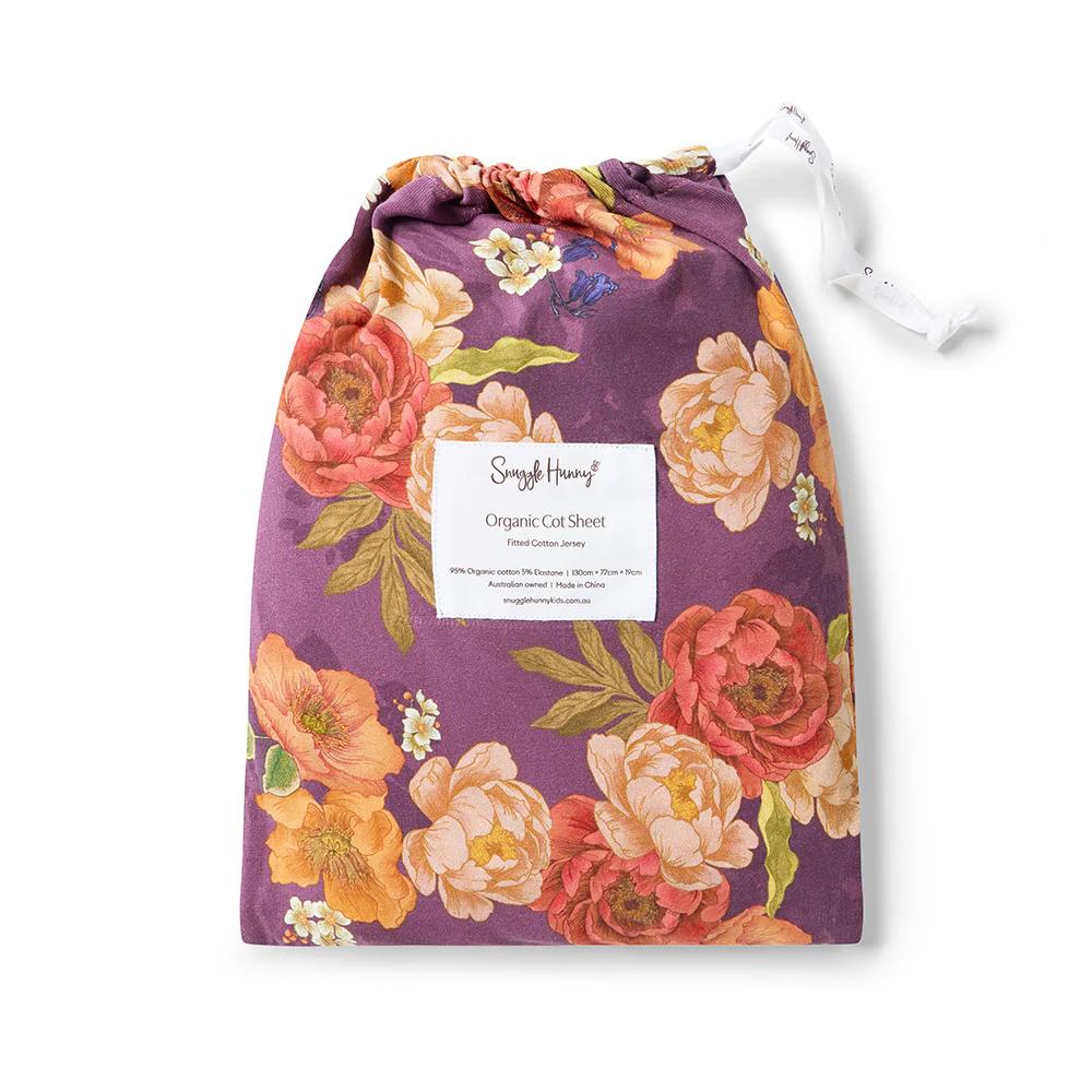 Fitted Cot Sheet - Sienna