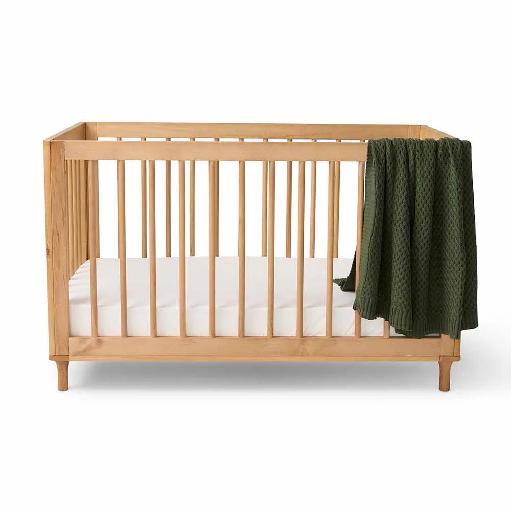 Snuggle Hunny Fitted Cot Sheet - Milk