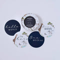 Reversible Milestone Cards - Safari & Navy